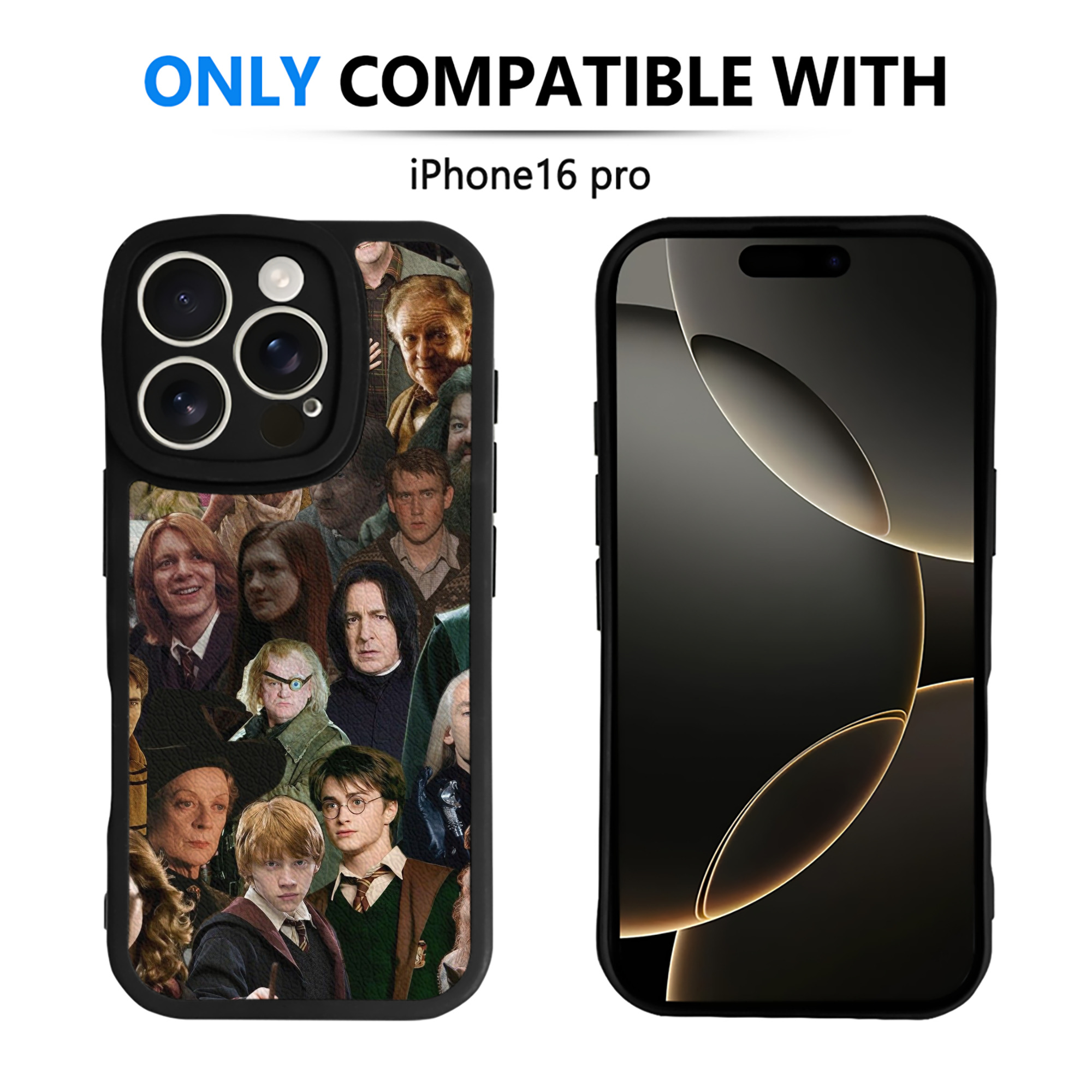 （画像用） Harry Potter ハリー・ポッターシリーズ 【iPhone 16シリーズ対応】シリコンスマホケース（レザー調） 材質：シリコン
